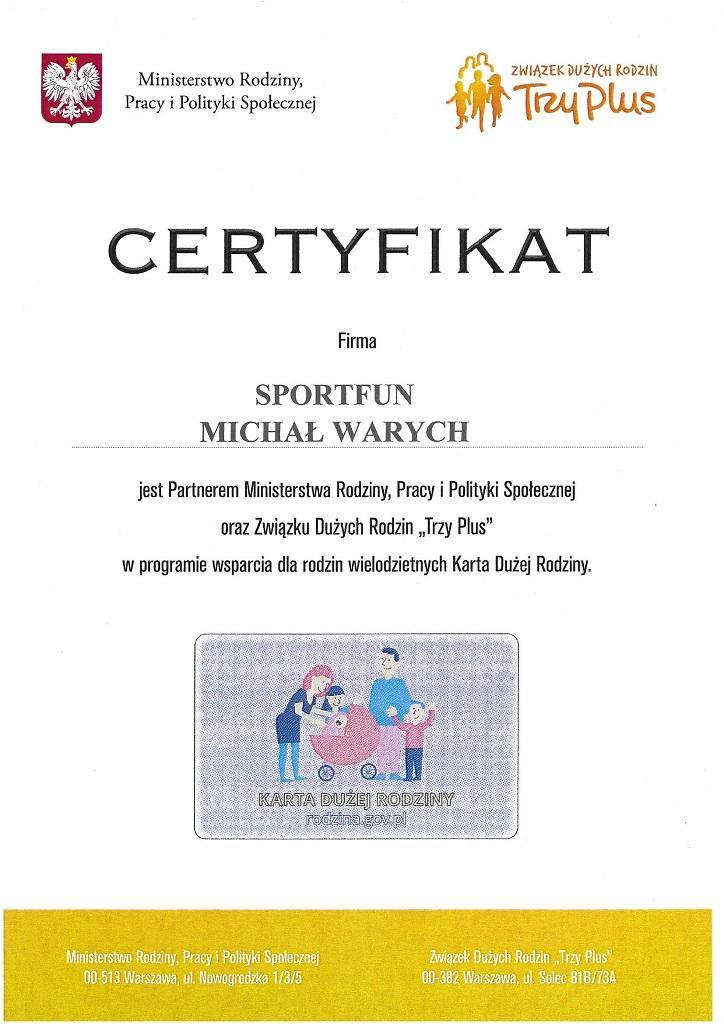 Certyfikat od rządu