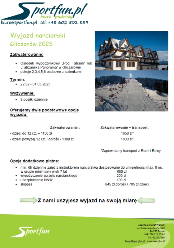 wyjazd szyty na miarę